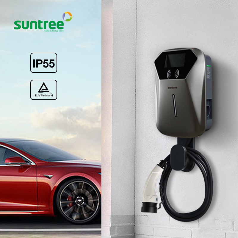 Ev Charging Pile - สถานีชาร์จรถยนต์ไฟฟ้าแบบติดผนัง 7-22 กิโลวัตต์ AC Ocpp พร้อมปลั๊กแบบ