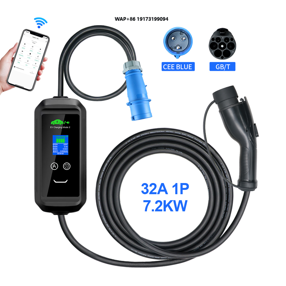 Ev Charging Pile - เครื่องชาร์จรถยนต์ไฟฟ้าแบบพกพา AC ของสหรัฐอเมริกา รุ่น J1772 ปลั๊ก