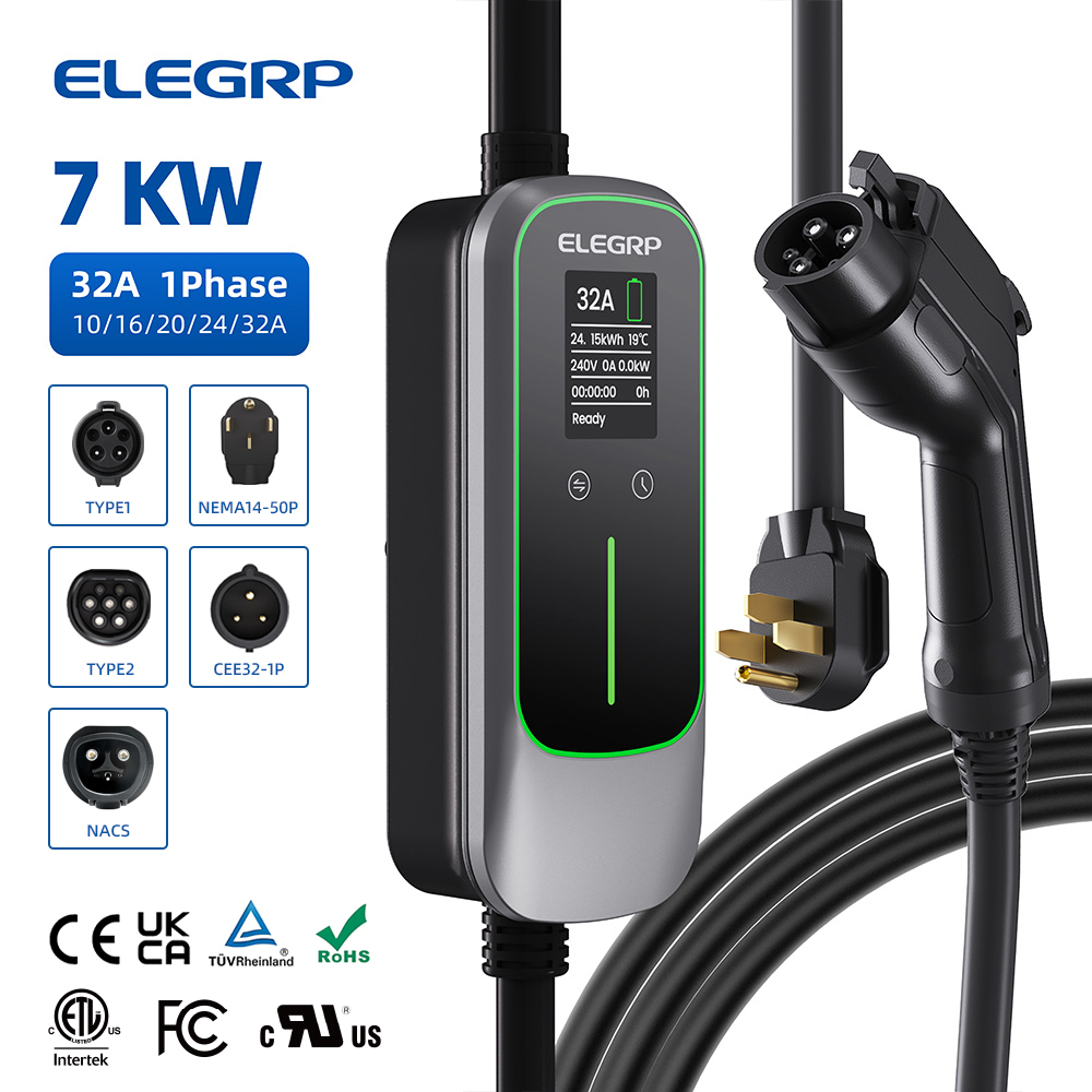 ELEGRP เครื่องชาร์จรถยนต์ไฟฟ้า - Home Ev Charger บทวิจารณ์และราคา