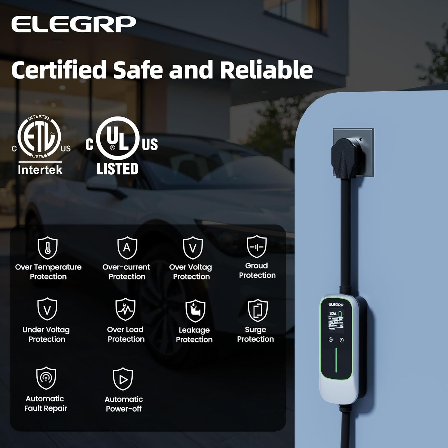 ELEGRP เครื่องชาร์จรถยนต์ไฟฟ้า - Home Ev Charger บทวิจารณ์และราคา