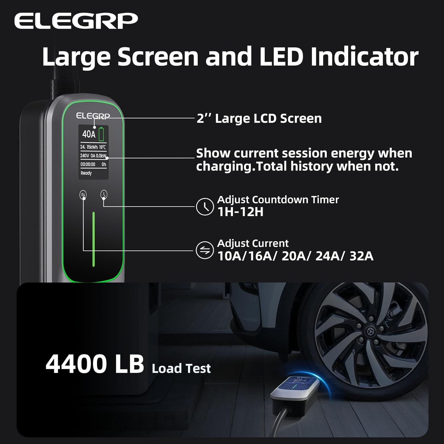 ELEGRP เครื่องชาร์จรถยนต์ไฟฟ้า - Home Ev Charger บทวิจารณ์และราคา