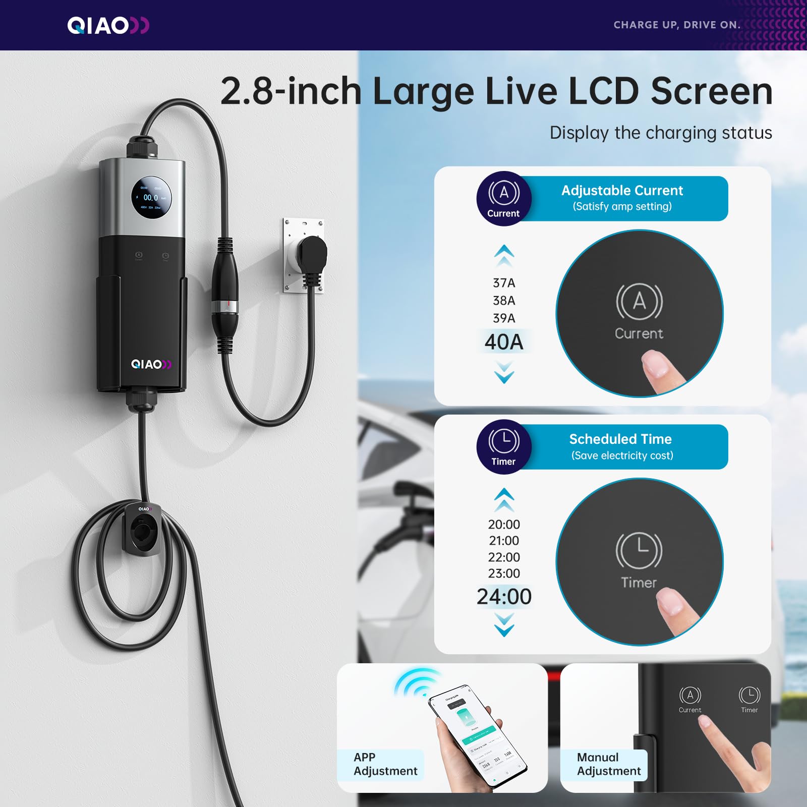 เครื่องชาร์จรถยนต์ไฟฟ้า QIAO ร - Ev Charger Adapter บทวิจารณ์และราคา