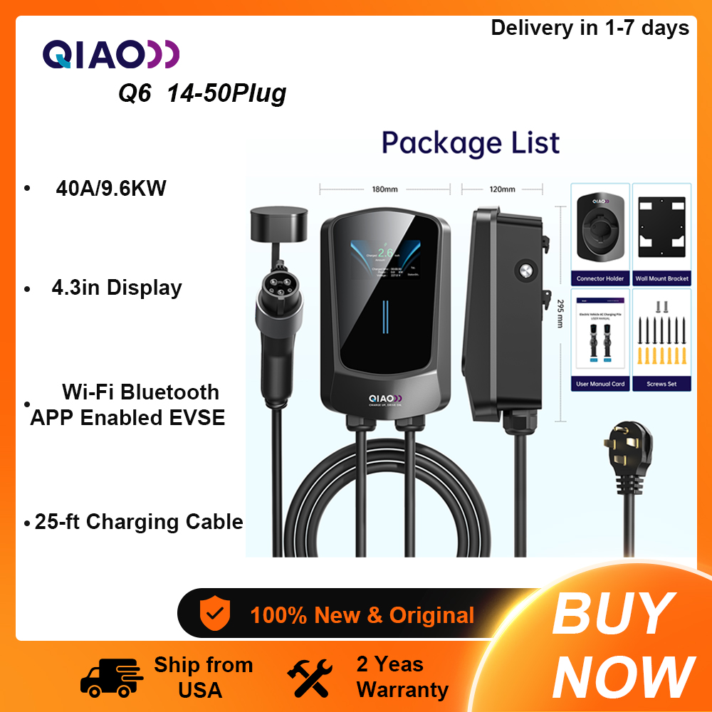 เครื่องชาร์จรถยนต์ไฟฟ้า QIAO ร - Home Ev Charger บทวิจารณ์และราคา