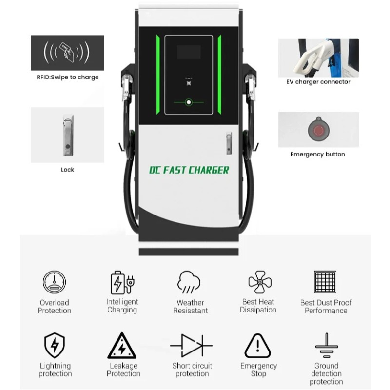 สถานีชาร์จรถยนต์ไฟฟ้า DC 30kW  - Dc Fast Charger 30Kw Wallbox Commercial บทวิจารณ์และราคา