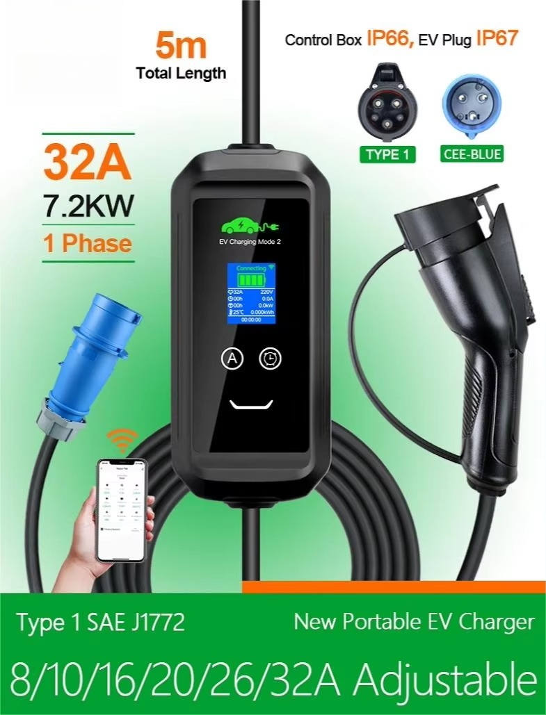 เครื่องชาร์จรถยนต์ไฟฟ้าแบบพกพา - Ev Charging Pile บทวิจารณ์และราคา